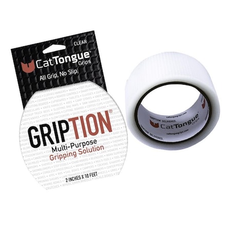 Cattongue Grips CatTongue Grips Gription Clear Anti-Slip Tape 2 in. W X 10 ft. L 1 pk UC18-00161